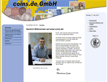 Tablet Screenshot of coins.de