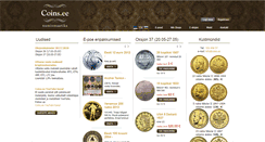 Desktop Screenshot of coins.ee