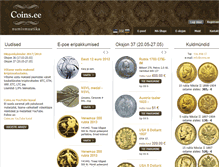 Tablet Screenshot of coins.ee